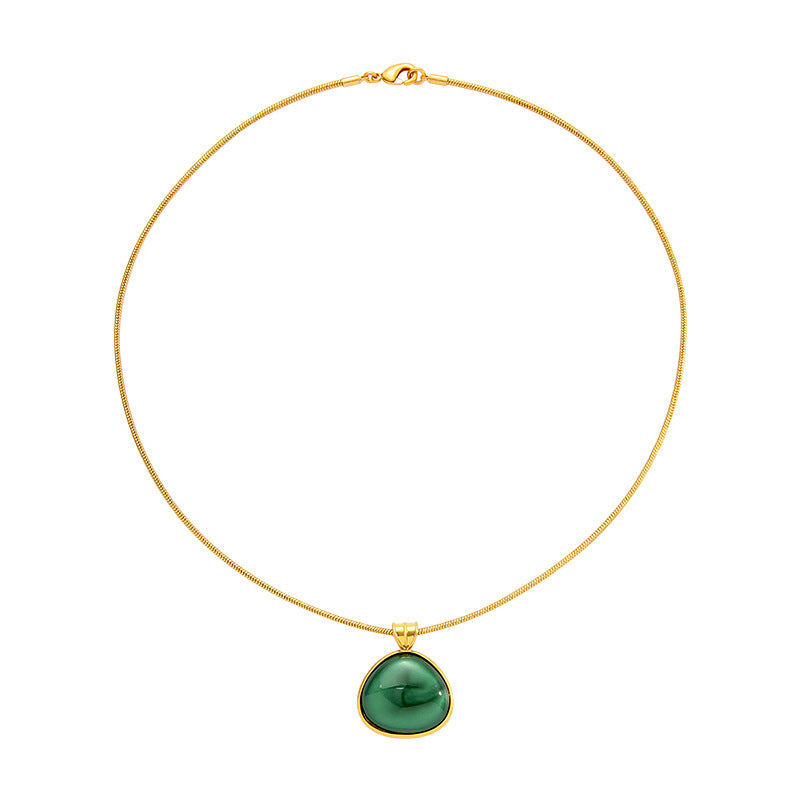 The Green Pendant Necklace from Mihmily Studio