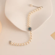 【Mihmily】Aquamarine pearl bracelet, light luxury gift, bring good luck