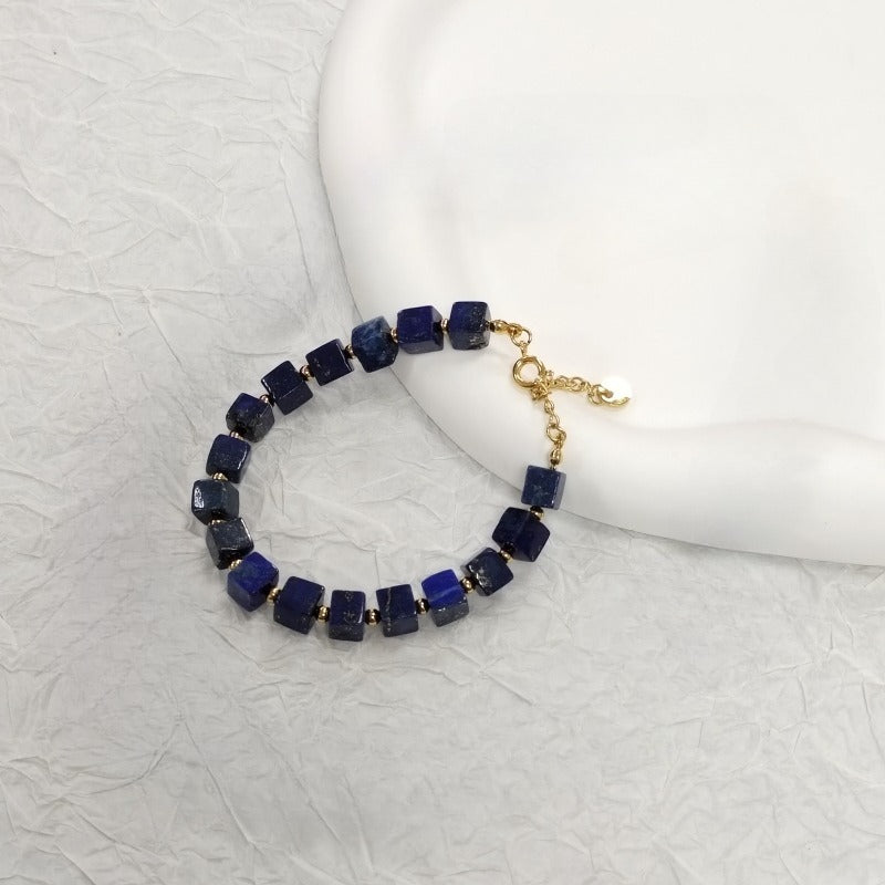 Mihmily brand-natural lapis lazuli bracelet, personalized fashion and high-end