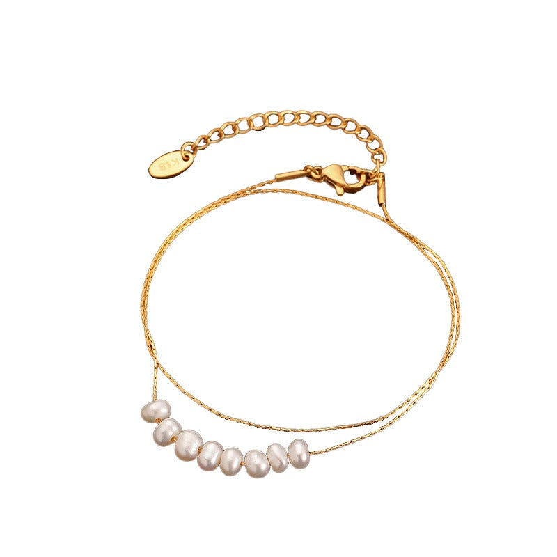 【Mihmily】Natural freshwater pearl necklace, simple and high-end, a lucky gift