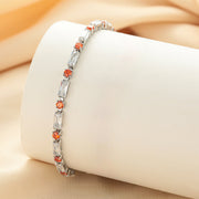 Mihmily brand - moissanite orange diamond crystal bracelet, simple and stylish adjustable