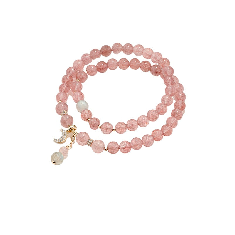 Mihmily brand-Strawberry crystal bracelet, gift for girlfriend