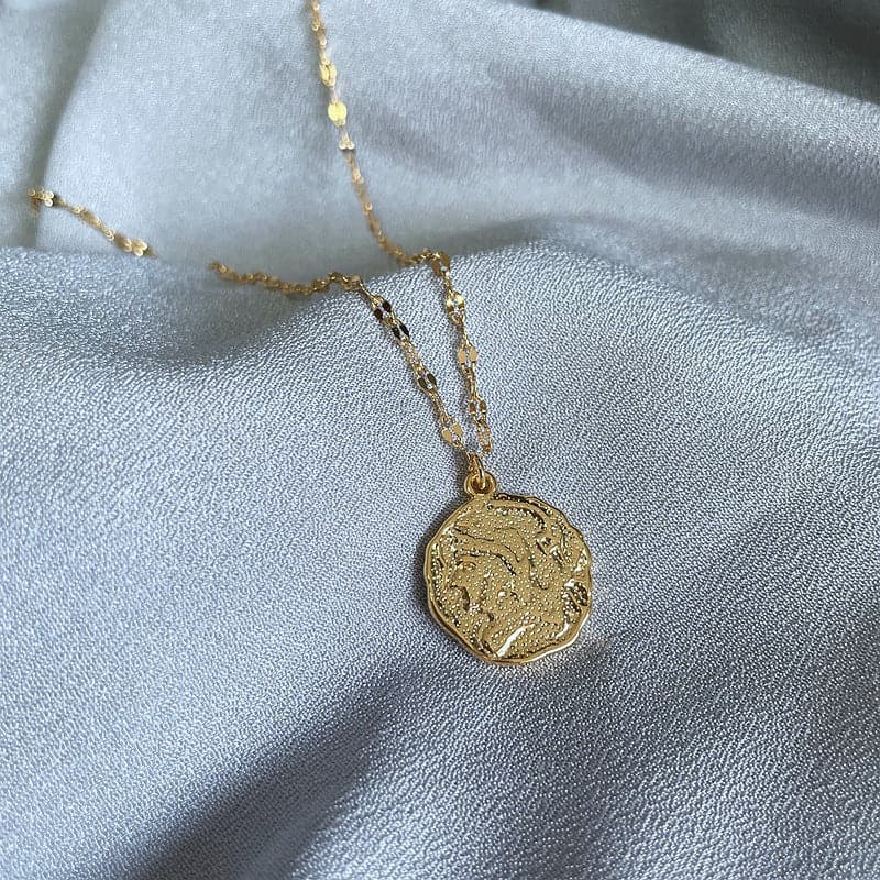 【Mihmily】Vintage pendant necklace - irregular, with a touch of elegance, suitable for gifts