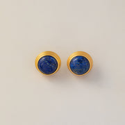 Mihmily brand-retro lapis lazuli earrings, personalized and high-end with good luck