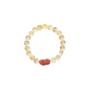 Mihmily brand-Citrine Strawberry Crystal Pixiu Bracelet, Bringing Wealth and Good Luck