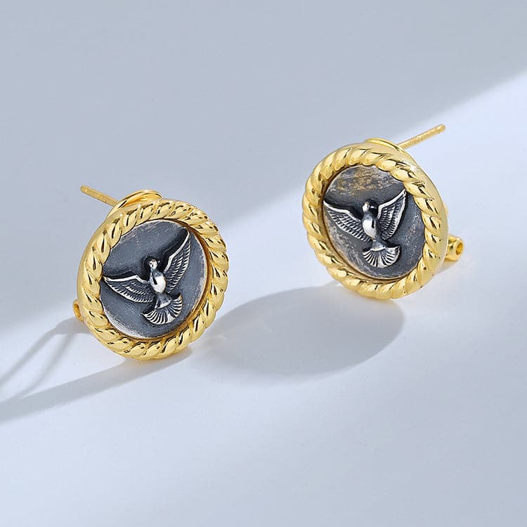 【Mihmily】Chic gold-plated earrings—animal design, vintage fashion, perfect gift