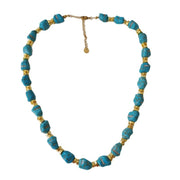 Mihmily brand-natural turquoise necklace, retro fashion personality