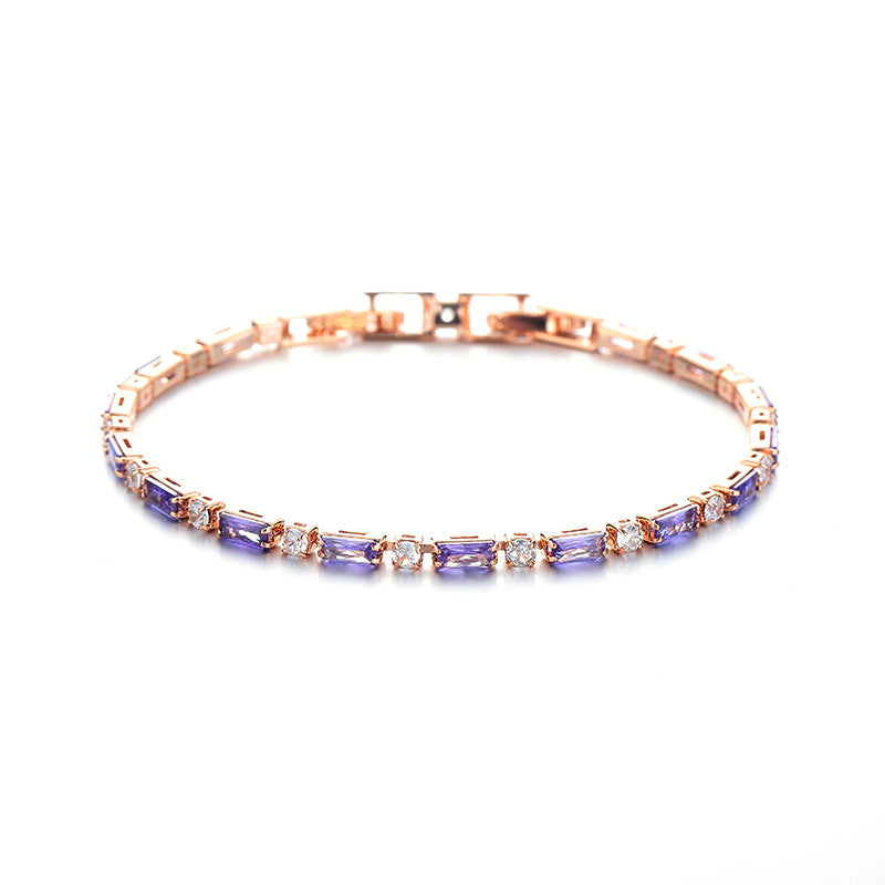 【Mihmily】Amethyst gem bracelet, French retro small exquisite light luxury high-end