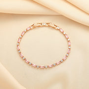 Mihmily brand-pink gemstone diamond bracelet, fashionable gauze, attracting wealth and love